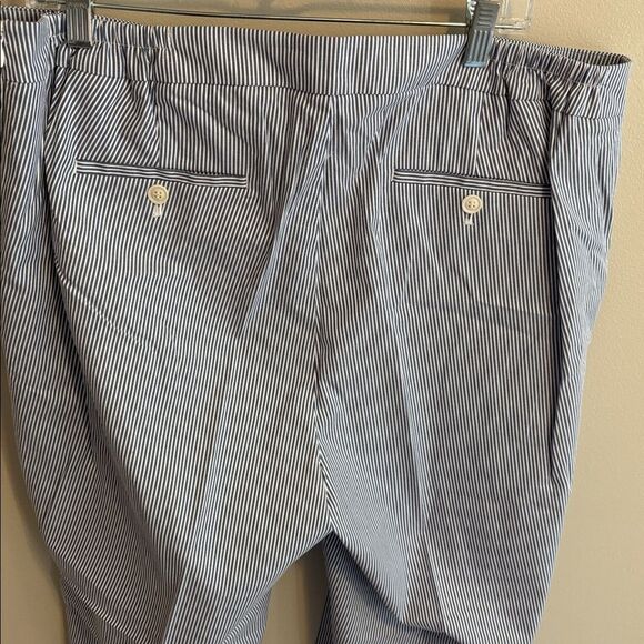 Talbots Blue Striped Dress Pants nwt size 18W Chatham - Picture 6 of 10